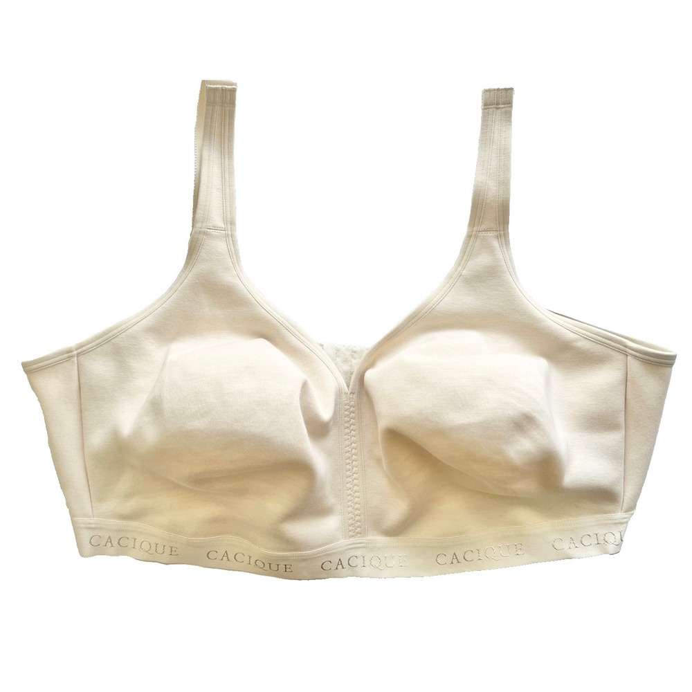 Cacique Bra 46F Wireless Nude Pajama Sleepwear Women Clothing Accessory